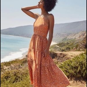 Christy Dawn Delphine Dress Tangerine calico size small